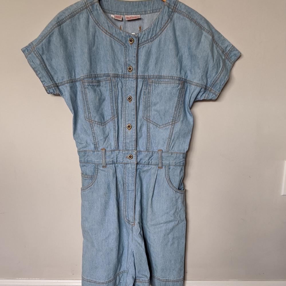 VSCO Rafaella 90's Jean romper/jumpsuit petite